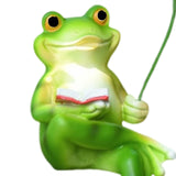 Maxbell Realistic Garden Frog Statue Centerpiece Figurine for Desktop Pond