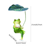 Maxbell Realistic Garden Frog Statue Centerpiece Figurine for Desktop Pond