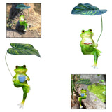 Maxbell Realistic Garden Frog Statue Centerpiece Figurine for Desktop Pond