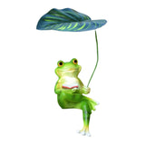 Maxbell Realistic Garden Frog Statue Centerpiece Figurine for Desktop Pond
