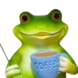 Maxbell Realistic Garden Frog Statue Centerpiece Figurine for Desktop Pond
