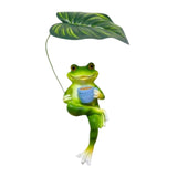 Maxbell Realistic Garden Frog Statue Centerpiece Figurine for Desktop Pond