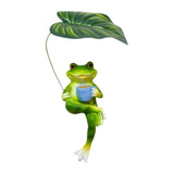 Maxbell Realistic Garden Frog Statue Centerpiece Figurine for Desktop Pond