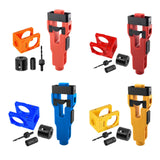 Maxbell Door Lock Installation Set Wear Resistant Utility Sturdy with Guide Template Red