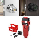 Maxbell Door Lock Installation Set Wear Resistant Utility Sturdy with Guide Template Red