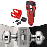 Maxbell Door Lock Installation Set Wear Resistant Utility Sturdy with Guide Template Red