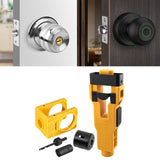 Maxbell Door Lock Installation Set Wear Resistant Utility Sturdy with Guide Template Yellow