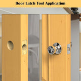 Maxbell Door Lock Installation Set Wear Resistant Utility Sturdy with Guide Template Blue