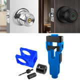 Maxbell Door Lock Installation Set Wear Resistant Utility Sturdy with Guide Template Blue