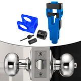 Maxbell Door Lock Installation Set Wear Resistant Utility Sturdy with Guide Template Blue