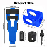 Maxbell Door Lock Installation Set Wear Resistant Utility Sturdy with Guide Template Blue