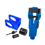 Maxbell Door Lock Installation Set Wear Resistant Utility Sturdy with Guide Template Blue