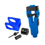 Maxbell Door Lock Installation Set Wear Resistant Utility Sturdy with Guide Template Blue