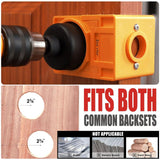 Maxbell Door Lock Installation Set Wear Resistant Utility Sturdy with Guide Template Orange