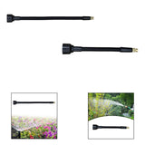 Maxbell Sprayer Extension Rod Black Handheld Replace Parts Adjustable Angle Flexible Length 30 cm