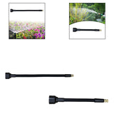 Maxbell Sprayer Extension Rod Black Handheld Replace Parts Adjustable Angle Flexible Length 30 cm