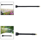 Maxbell Sprayer Extension Rod Black Handheld Replace Parts Adjustable Angle Flexible Length 30 cm