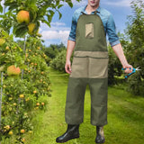 Maxbell Gardening Apron Oxford Cloth for Adults Split Leg for Woodwork Cafe Workshop