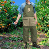 Maxbell Gardening Apron Oxford Cloth for Adults Split Leg for Woodwork Cafe Workshop