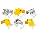 Maxbell Landscape Curb Trowel Home Decoration Corner Shaping Trowel with Putty Knife Wave Silver