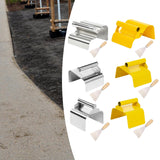 Maxbell Landscape Curb Trowel Home Decoration Corner Shaping Trowel with Putty Knife Wave Silver
