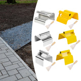Maxbell Landscape Curb Trowel Home Decoration Corner Shaping Trowel with Putty Knife Wave Silver