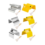 Maxbell Landscape Curb Trowel Home Decoration Corner Shaping Trowel with Putty Knife Wave Silver