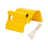 Maxbell Landscape Curb Trowel Home Decoration Corner Shaping Trowel with Putty Knife Wave Yellow
