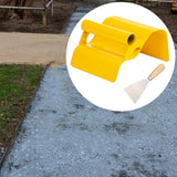 Maxbell Landscape Curb Trowel Home Decoration Corner Shaping Trowel with Putty Knife Wave Yellow