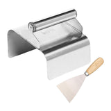 Maxbell Landscape Curb Trowel Home Decoration Corner Shaping Trowel with Putty Knife Beveled Edge Silver