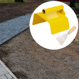 Maxbell Landscape Curb Trowel Home Decoration Corner Shaping Trowel with Putty Knife Beveled Edge Yellow