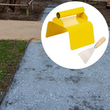 Maxbell Landscape Curb Trowel Home Decoration Corner Shaping Trowel with Putty Knife Straight Edge Yellow