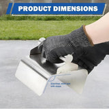 Maxbell Landscape Curb Trowel Sidewalk Park Handheld Concrete Trowel Bevel Edge