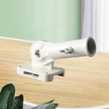 Maxbell Flag Pole Holder Hardware Aluminum Alloy 180° Adjustable Wall Mounted Holder White