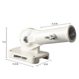 Maxbell Flag Pole Holder Hardware Aluminum Alloy 180° Adjustable Wall Mounted Holder White