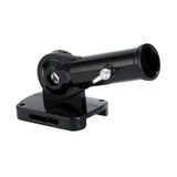 Maxbell Flag Pole Holder Hardware Aluminum Alloy 180° Adjustable Wall Mounted Holder Black