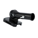 Maxbell Flag Pole Holder Hardware Aluminum Alloy 180° Adjustable Wall Mounted Holder Black