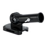 Maxbell Flag Pole Holder Hardware Aluminum Alloy 180° Adjustable Wall Mounted Holder Black