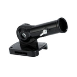 Maxbell Flag Pole Holder Hardware Aluminum Alloy 180° Adjustable Wall Mounted Holder Black