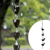 Maxbell Bird Rain Chains for Gutters for Divert Water Awnings