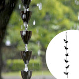 Maxbell Bird Rain Chains for Gutters for Divert Water Awnings