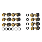 Maxbell Garden Hose Quick Connector 3/4 inch Quick Release Lawn Yard Male and Female 4 Sets