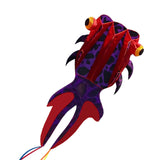 Maxbell Goldfish Large Kite 3D Outdoor Games and Activities for Beach Amusement Park Red Purple