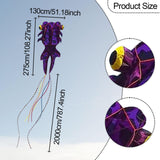 Maxbell Goldfish Large Kite 3D Outdoor Games and Activities for Beach Amusement Park Purple
