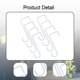 Maxbell 8 Pieces Fence Hooks Compact Patio Hooks for Garden Tools Wind Chimes Towels white 15cm
