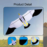 Maxbell Eagle Kite Easy to Fly 2x0.7M Flying Toy for Park Beach Trip Family Activity