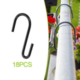 Maxbell 18 Pieces S Hooks Heavy Duty Plant Hangers for Plant Pots Towels Wind Chimes