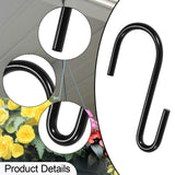 Maxbell 18 Pieces S Hooks Heavy Duty Plant Hangers for Plant Pots Towels Wind Chimes