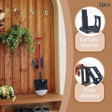 Maxbell 2Pcs Garden Tool Racks Wall Mount Easy to Install Multipurpose Utility Racks