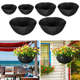 Maxbell 2x Planter Basket Liner Reusable Hanging Basket Liners for Patio Garden Yard Diameter 12 in